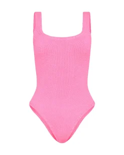 Square Neck Swimsuit in Bubblegum