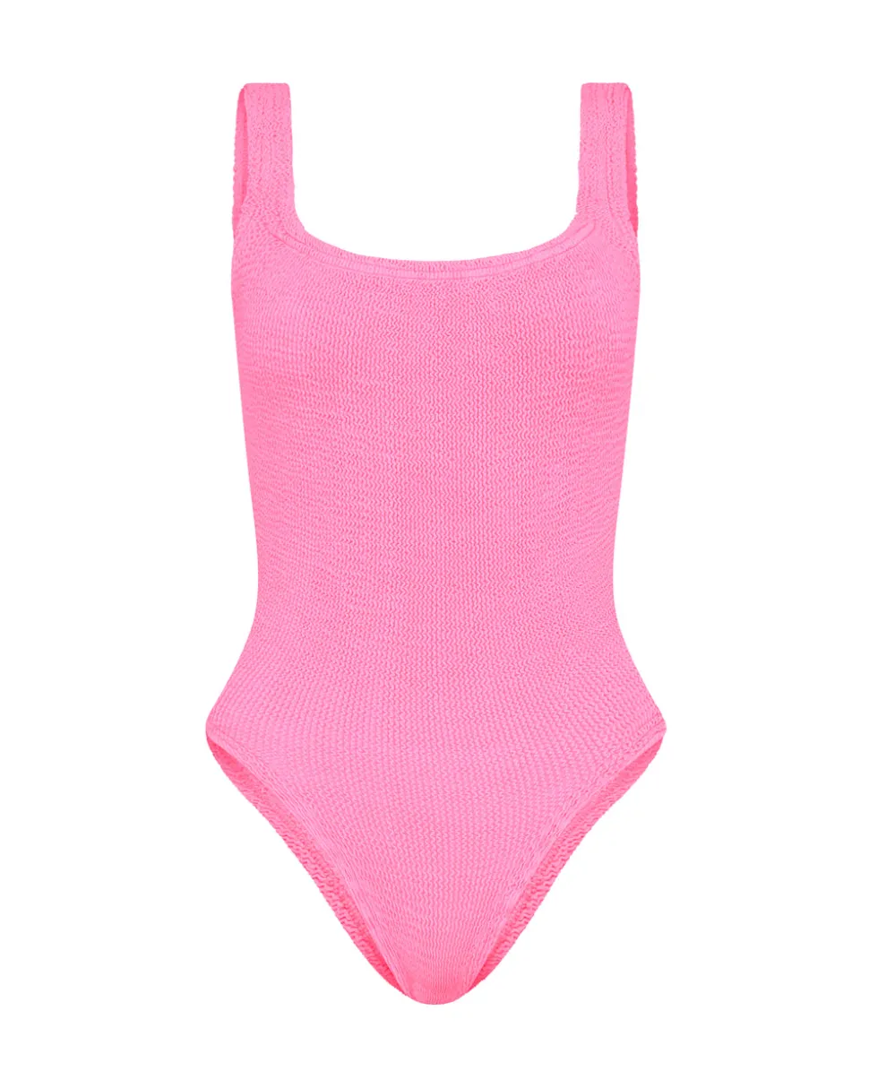 Square Neck Swimsuit in Bubblegum