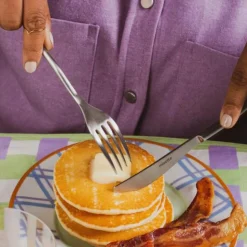Squiggle 5-Piece Cutlery Set in Matte Silver