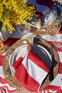 St. Tropez Napkins in Red, Set of 6