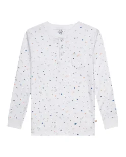 Star & Crown Pajama in Child Blue
