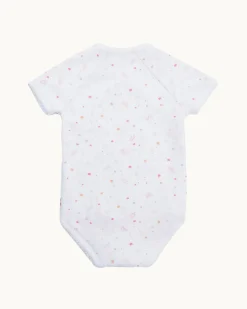 Star & Crown Pima Cotton Wrap Onesie in Pink