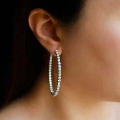 Starlight Grande Diamond Hoop Earrings