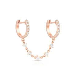 Starstruck Double Huggie Earring