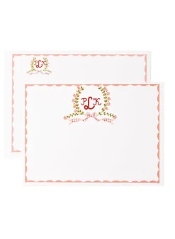 Stationery With Wreath, Set of 50