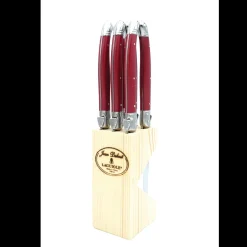 Steak Knives In Block, Set of 6