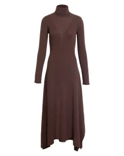 Steffi Knit Dress in Chocolate Melange