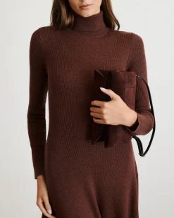 Steffi Knit Dress in Chocolate Melange