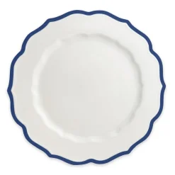 Stella Scalloped Blue Dinner Plate