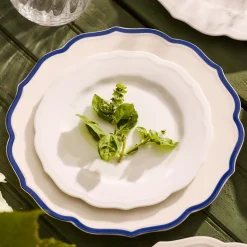 Stella Scalloped Blue Dinner Plate