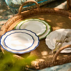 Stella Scalloped Blue Salad Plate
