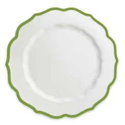 Stella Scalloped Verde Dinner Plate