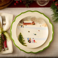 Stella Scalloped Verde Dinner Plate