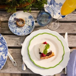 Stella Scalloped Verde Salad Plate