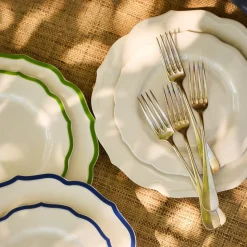 Stella Scalloped White Dinner Plate
