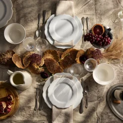 Stella Scalloped White Salad Plate