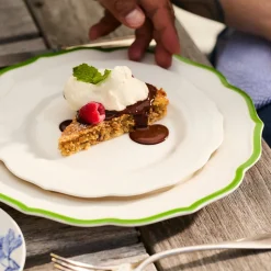 Stella Scalloped White Salad Plate