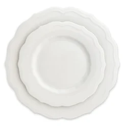 Stella Scalloped White Salad Plate