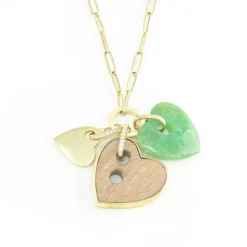 Stone Heart Charm