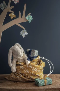 Storage Sack Made With Liberty Fabric in Capel Mustard