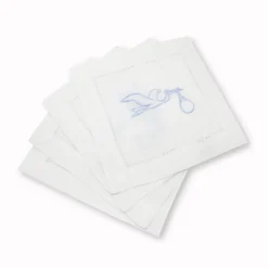Stork Cocktail Napkins, Set of 4