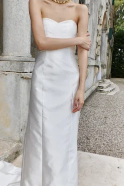 Strapless Silk Mikado Dress | STYLE 109