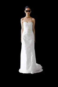 Strapless Silk Mikado Dress | STYLE 109