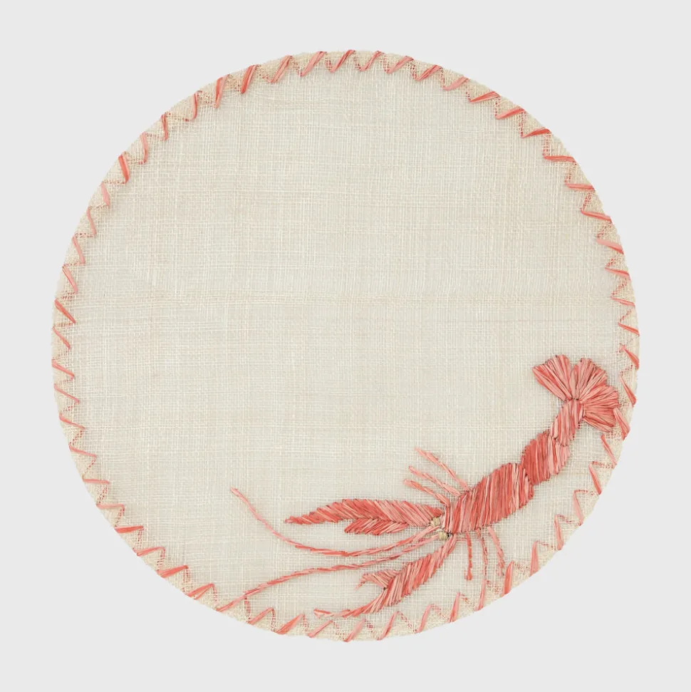Straw Lobster Placemat, Set of Four