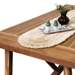 Straw Loop 16" x 60" Table Runner in Natural