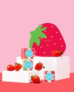 Strawberry 3 Piece Candy Bento Box