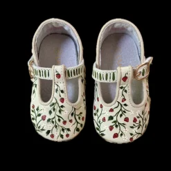 Strawberry Hand-Painted Baby Shoes