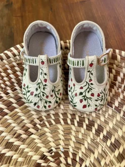 Strawberry Hand-Painted Baby Shoes