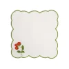 Strawberry Placemat and Napkin Set in Green
