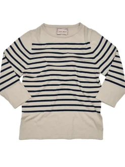 Striped Boatneck in Canvas