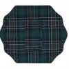 Stucco Green Tartan Napkin and Placemat, Set of 2