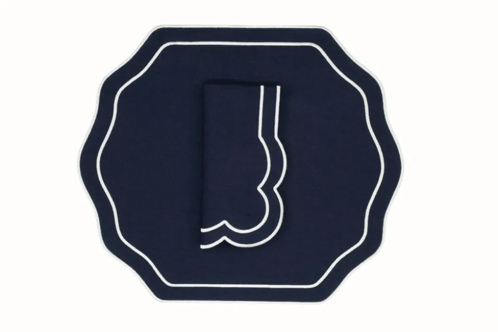 Stucco Linen Napkin and Placemat Eclipse, Set of 2