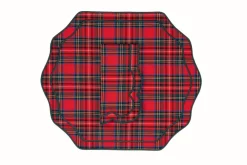 Stucco Red Tartan Napkin and Placemat, Set of 2