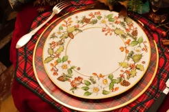 Stucco Red Tartan Napkin and Placemat, Set of 2