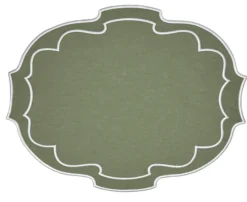 Studio Collection - Belle Placemat in Dark Green, Set of 4