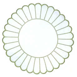 Studio Collection Pippa Placemat in White/Green, Set of 4