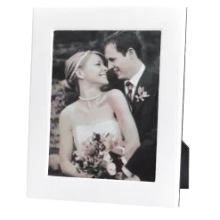 Studio Frame in White Pebble Grain Leather