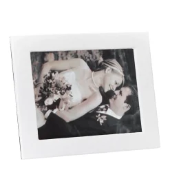 Studio Frame in White Pebble Grain Leather