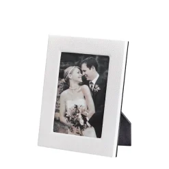 Studio Frame in White Pebble Grain Leather