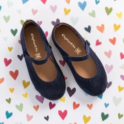 Suede Mary Jane Blue