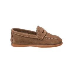 Suede Penny Loafer Toffee Brown