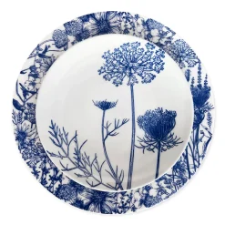 Summer Blues Coupe Salad Plate