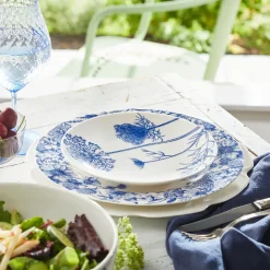 Summer Blues Coupe Salad Plate