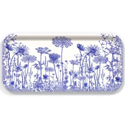 Summer Blues Small Rectangular Birchwood Tray