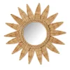 Sunburst Wicker Wall Mirror