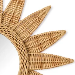 Sunburst Wicker Wall Mirror